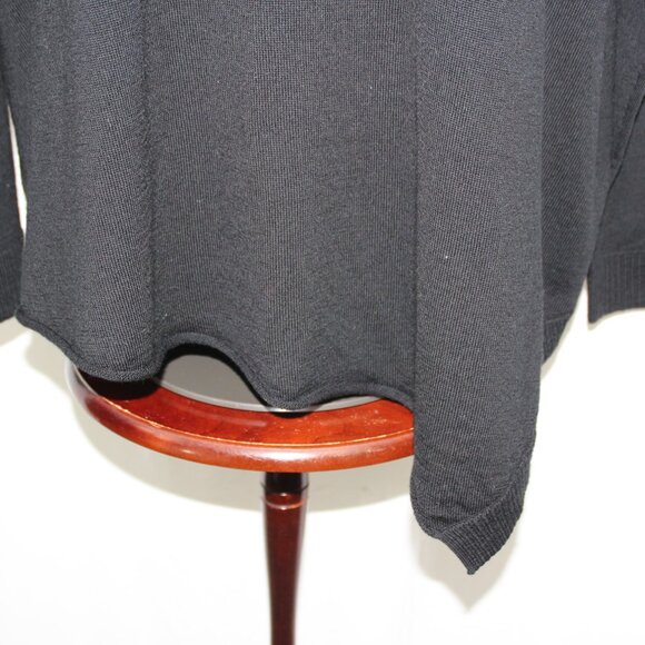 EILEEN FISHER Women's 100% Merino Wool Asymmetrical Tunic Sweater Lightweight M - Picture 4 of 11